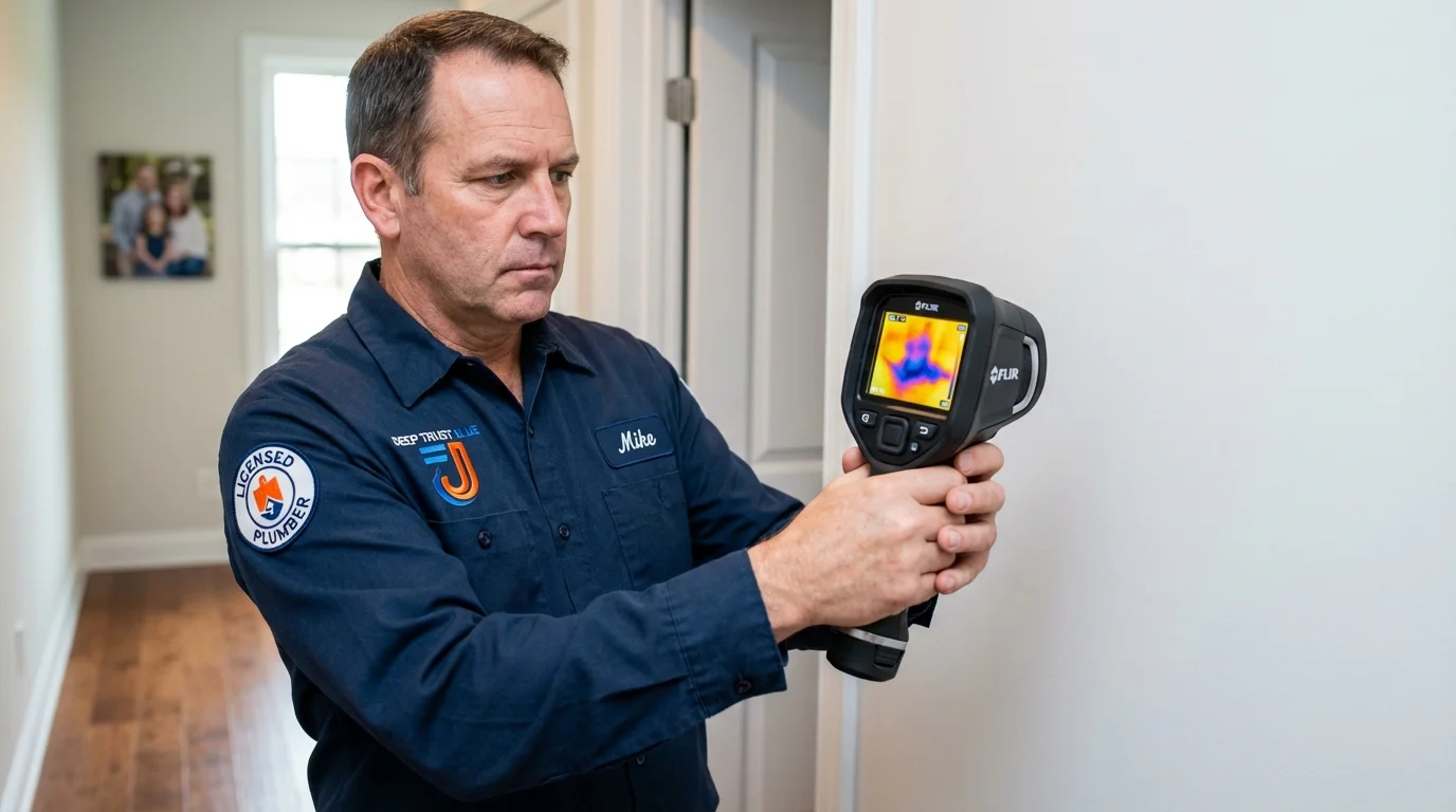 Thermal imaging leak detection by Johns Plumbing LLC in Bay Shore